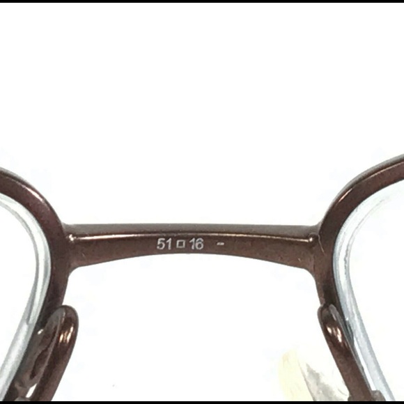 Christian Dior CD3703 AQO Eyeglasses Frames Brown Gold D Logo Half Rim 51-16-135 - Picture 3 of 8